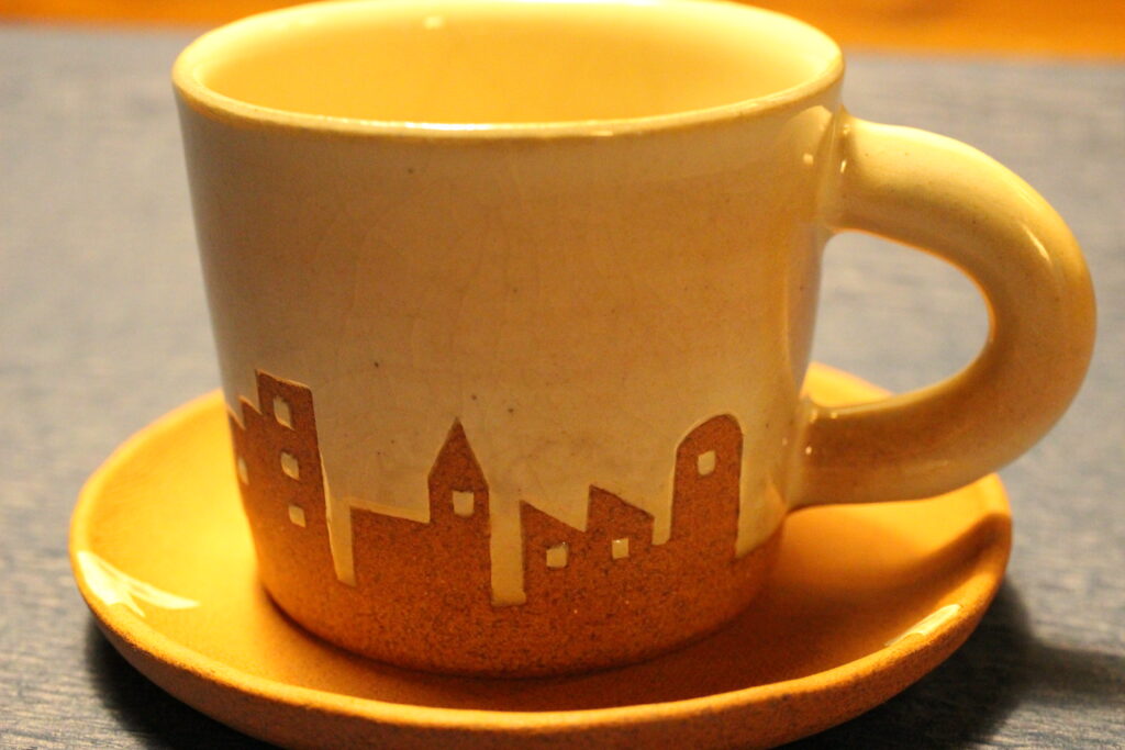 笠間焼のコーヒーカップ